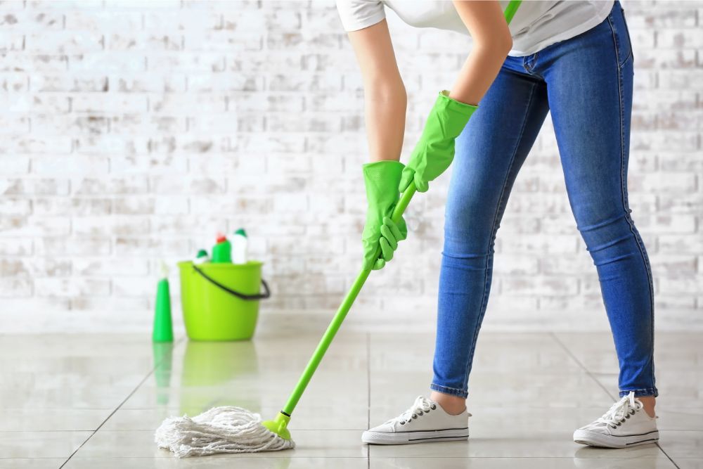 Tile floor cleaning | Allied Flooring & Paint
